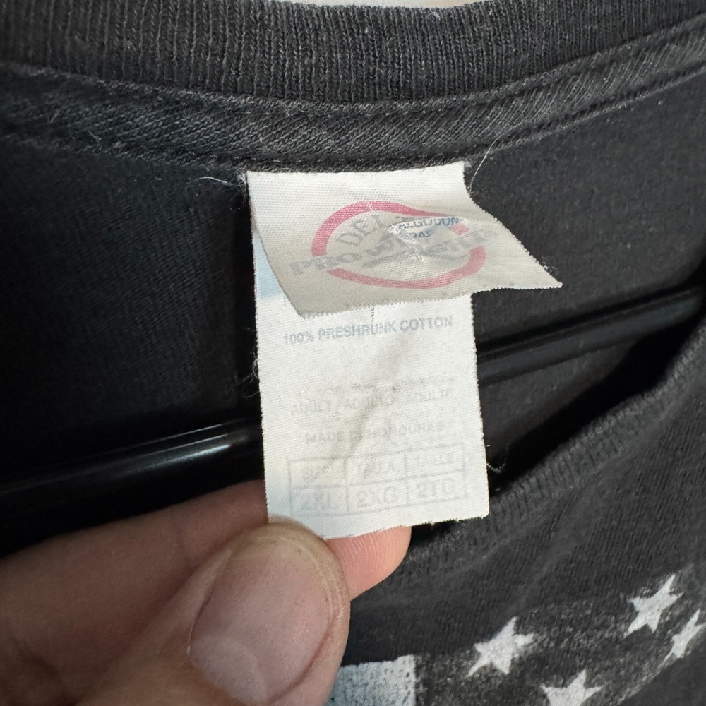 Misfits Shirt Mens 2XL XXL Black Fiend Skull Punk Rock American Flag USA Y2K - Picture 5 of 8